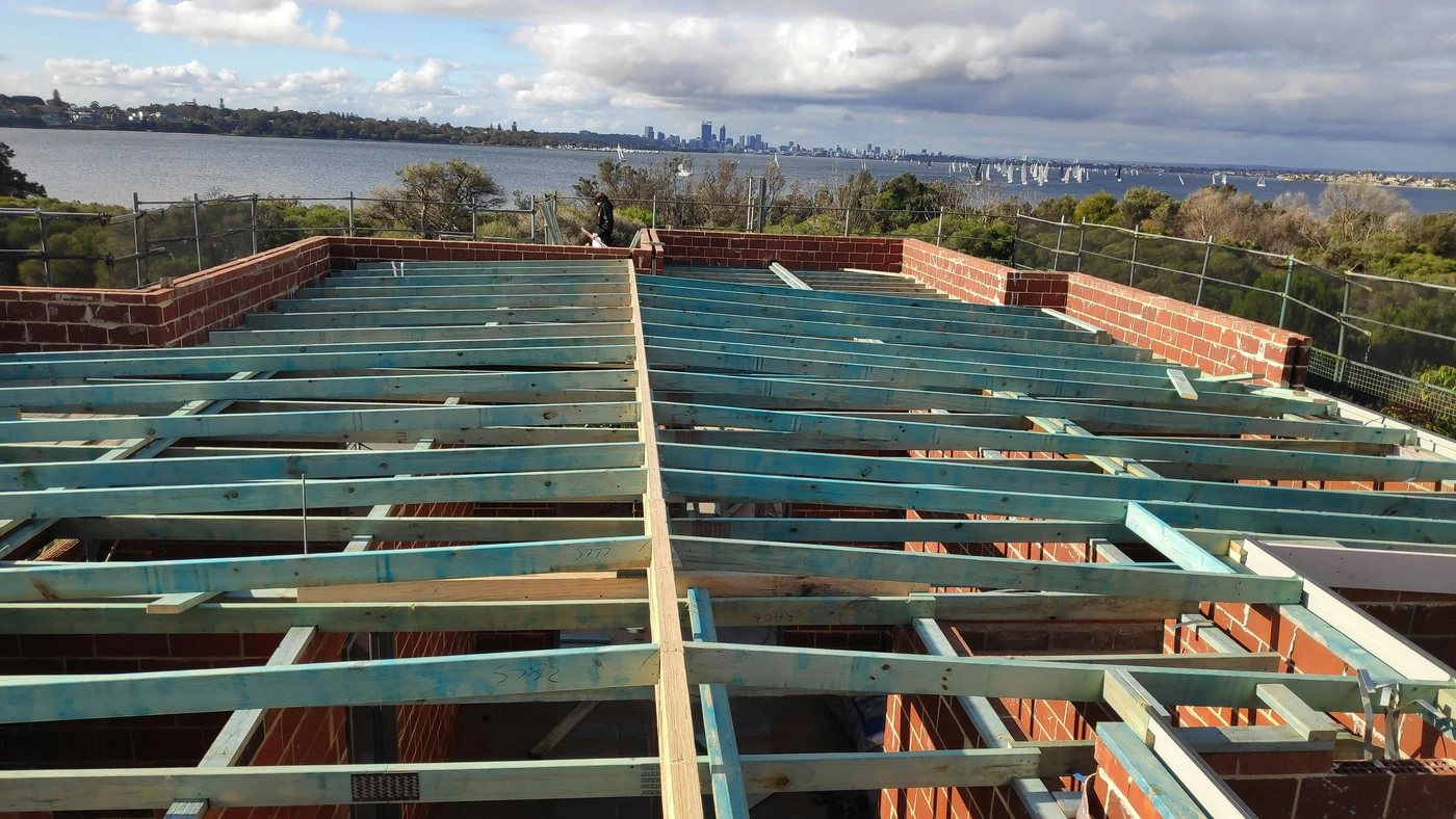 B&P Carpentry team working on a construction project