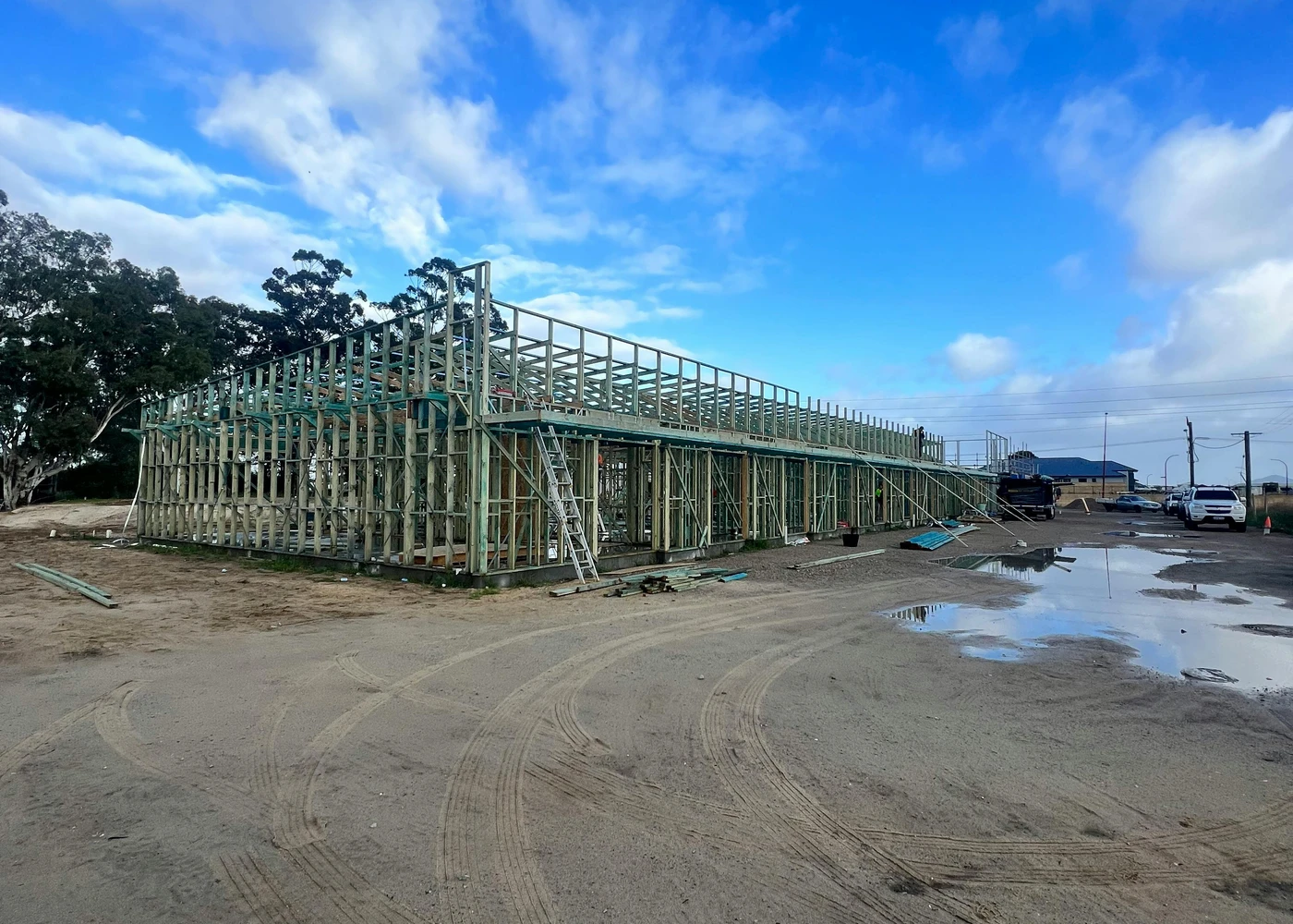 B&P Carpentry team working on a construction project