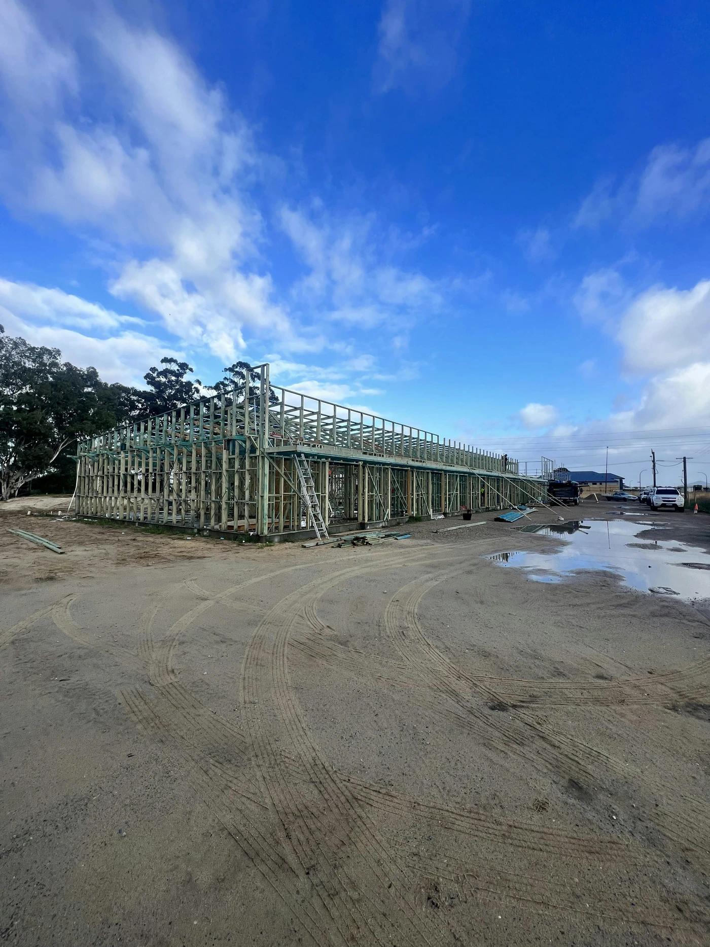 B&P Carpentry team working on a construction project