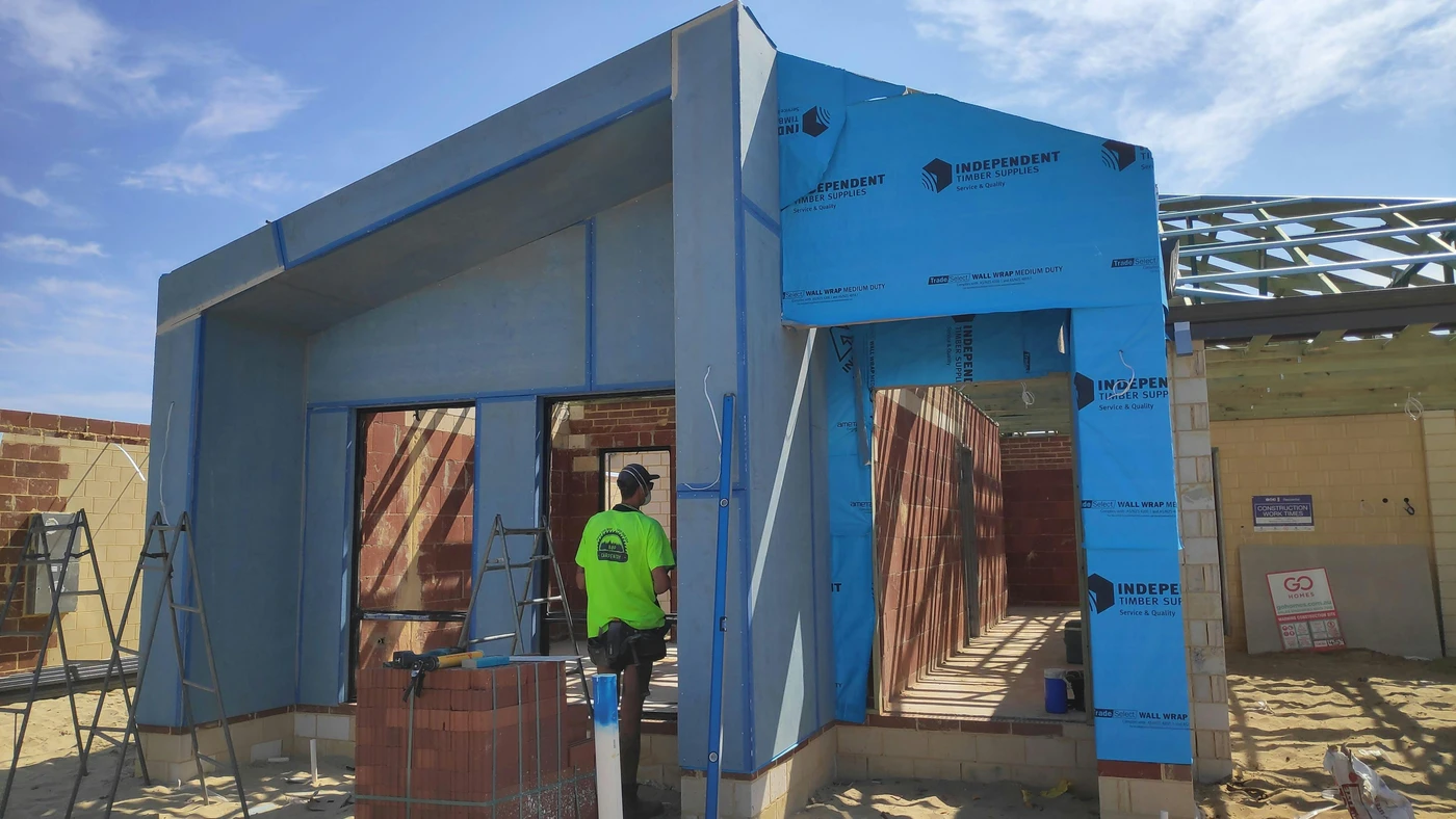 B&P Carpentry team working on a construction project