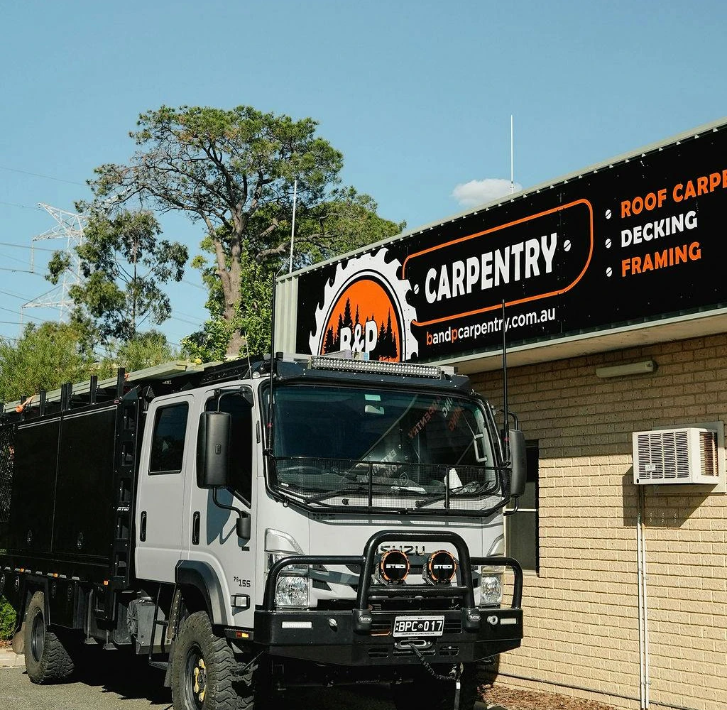 B&P Carpentry team working on a construction project