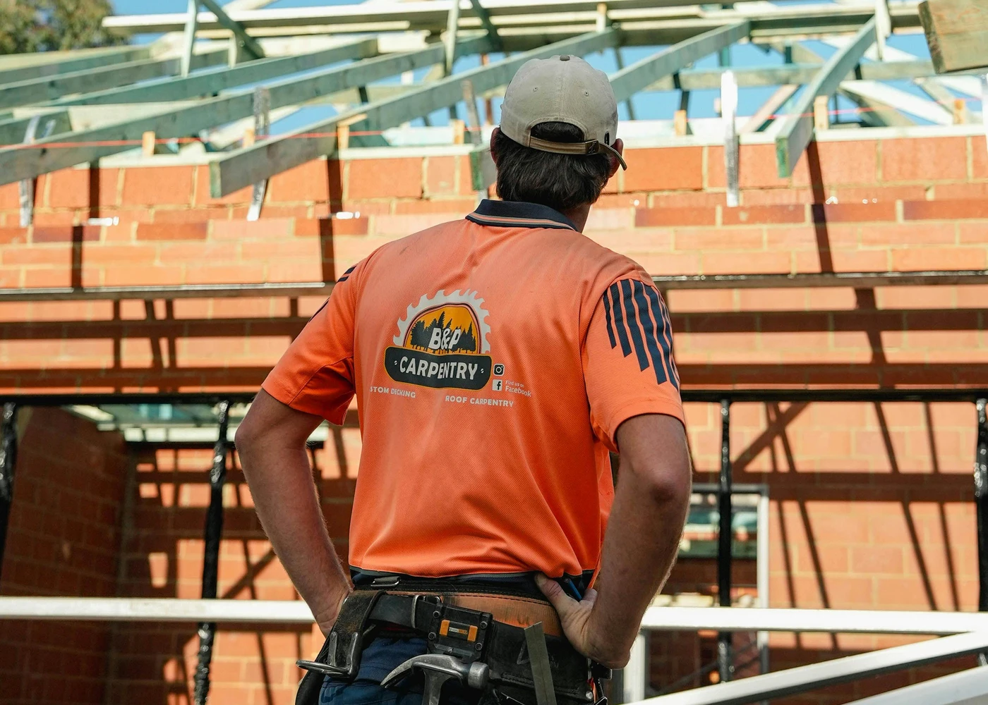 B&P Carpentry team working on a construction project