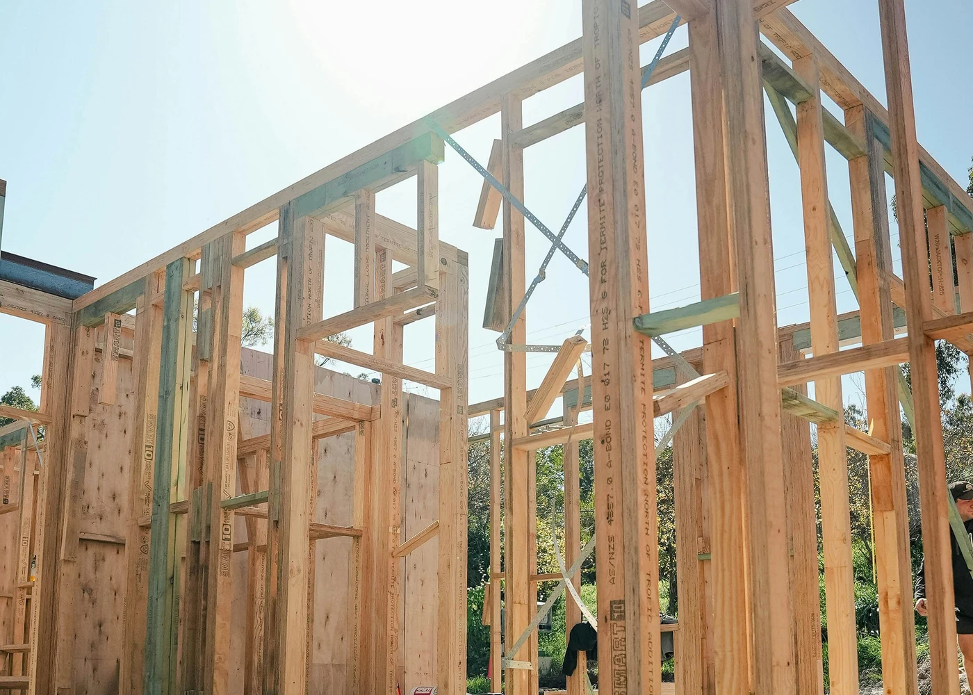 B&P Carpentry team working on a construction project